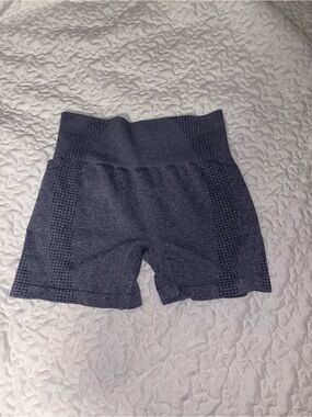 SHEIN Blue High-Waist Seamless Athletic Shorts
